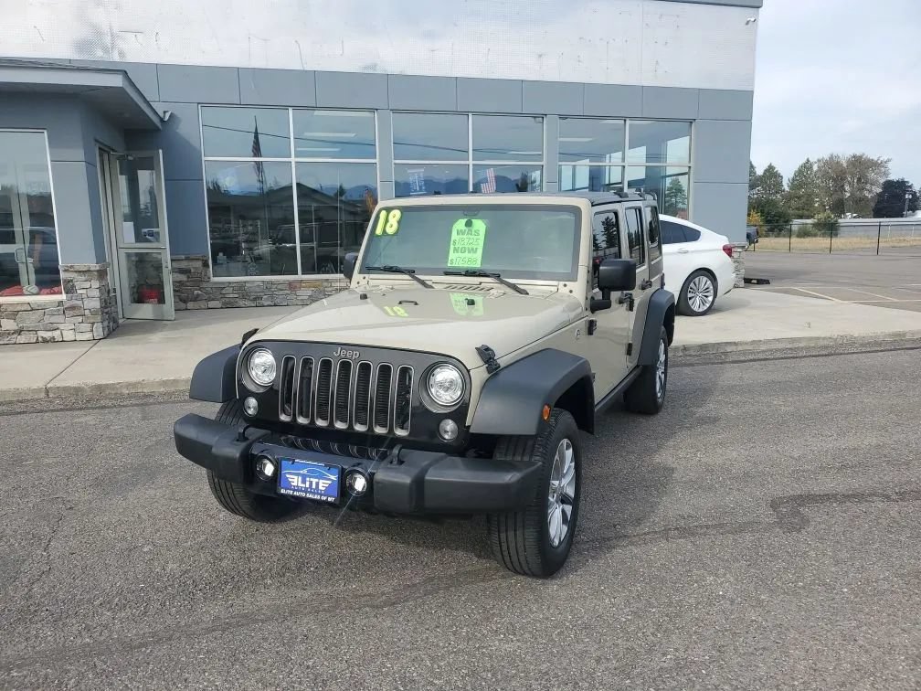 Used 2018 Jeep Wrangler Unlimited Sport w/ Quick Order Package 24W AWD/4WD image 1