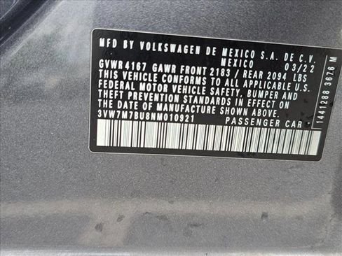 Used 2022 Volkswagen Jetta SE w/ Panoramic Sunroof Package FWD image 29