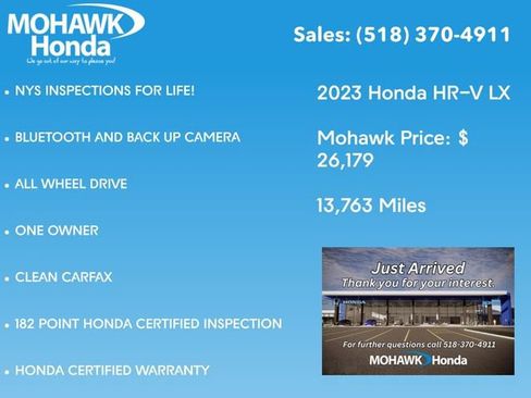 Certified 2023 Honda HR-V LX image 4