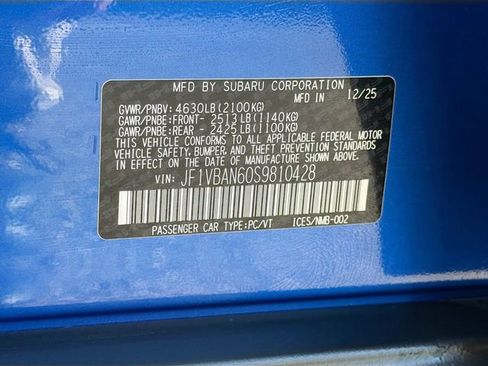 New 2025 Subaru WRX Limited image 42