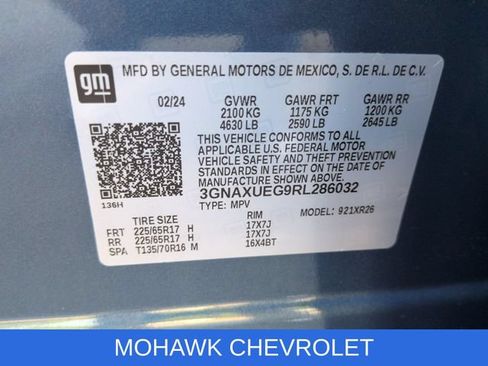 Certified 2024 Chevrolet Equinox LT AWD/4WD image 34