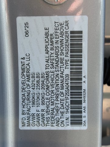 Used 2025 Honda Accord LX image 32