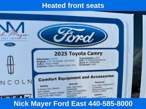 Used 2025 Toyota Camry XSE image 22