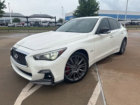 Used 2019 INFINITI Q50 Red Sport 400 w/ Sensory Package AWD/4WD image 1