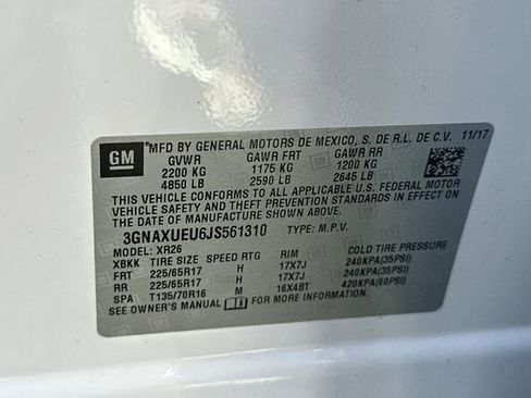 Used 2018 Chevrolet Equinox LT w/ Sun & Infotainment Package image 37