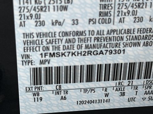 Used 2024 Ford Explorer ST-Line w/ Class IV Trailer Tow Package image 33