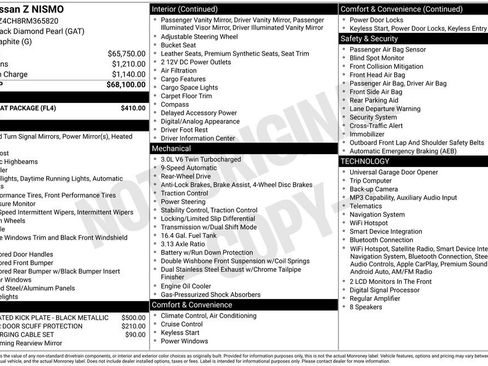 Used 2024 Nissan Z NISMO w/ Floor Mat Package image 3