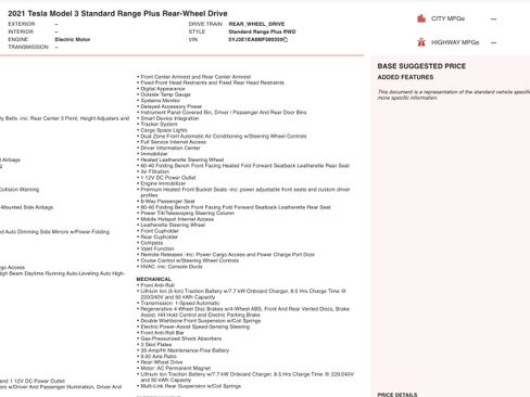 Used 2021 Tesla Model 3 Standard Range Plus image 4