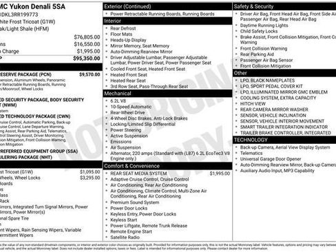 Used 2024 GMC Yukon Denali w/ Denali Reserve Package RWD image 3