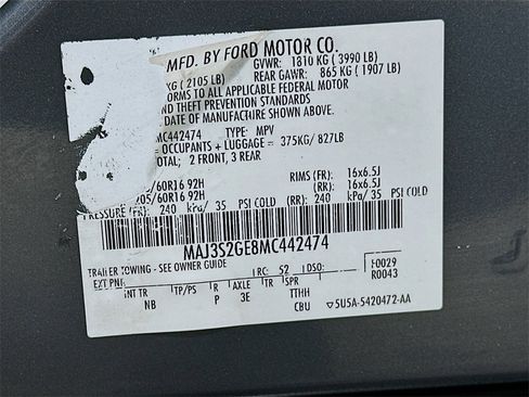 Used 2021 Ford EcoSport SE image 32