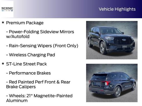 Used 2025 Ford Explorer ST-Line w/ Premium Package RWD image 10