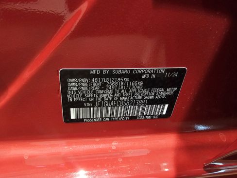 New 2025 Subaru Impreza 2.0i Sport image 23