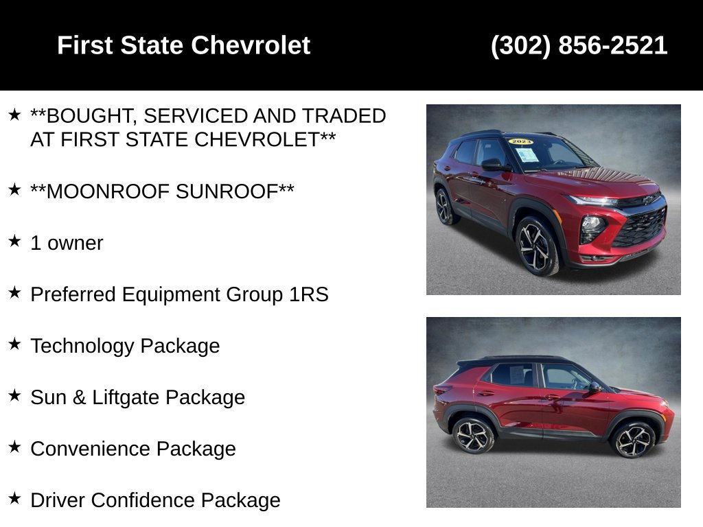Certified 2023 Chevrolet TrailBlazer RS w/ Sun and Liftgate Package AWD/4WD image 4