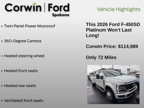 Used 2026 Ford F450 Platinum AWD/4WD image 8