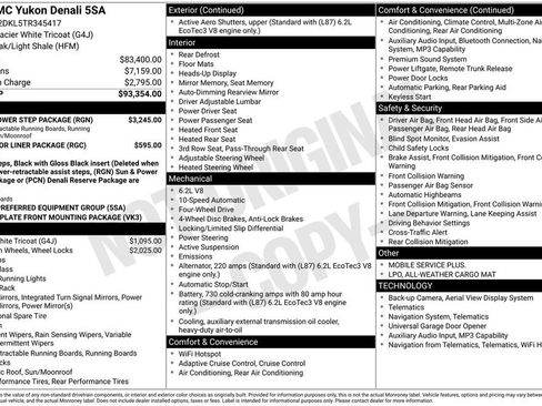 New 2026 GMC Yukon Denali w/ Sun & Power Step Package AWD/4WD image 17