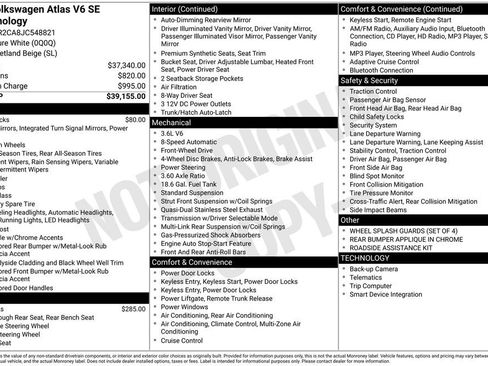 Used 2018 Volkswagen Atlas SE image 37