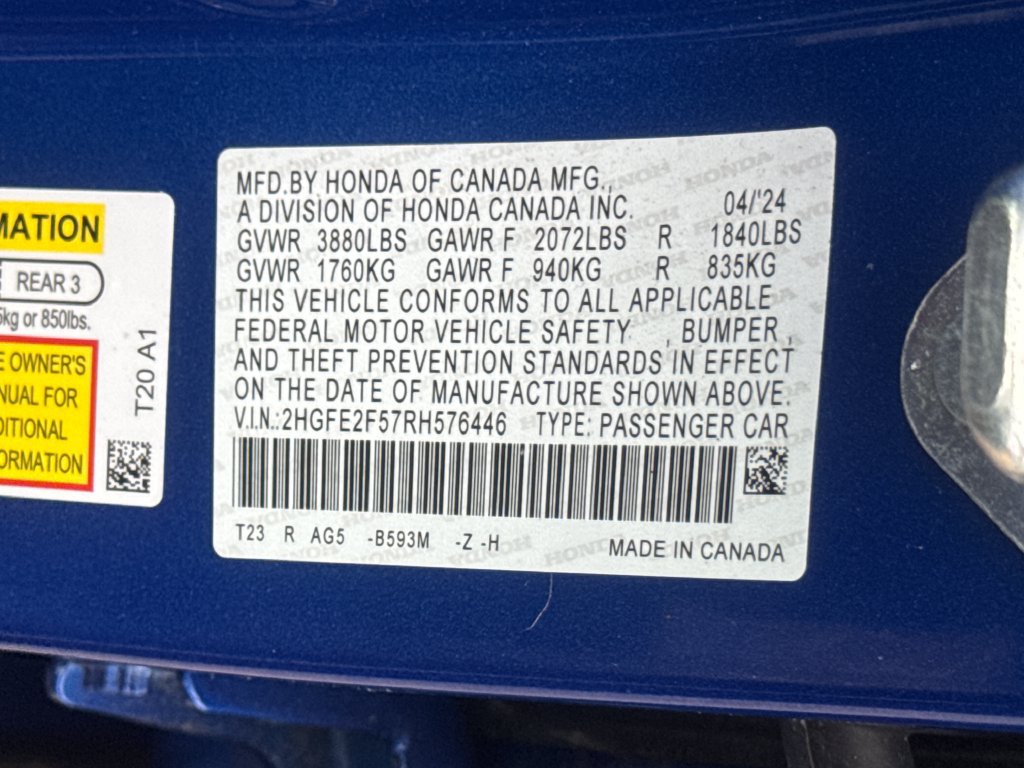 Used 2024 Honda Civic Sport image 41
