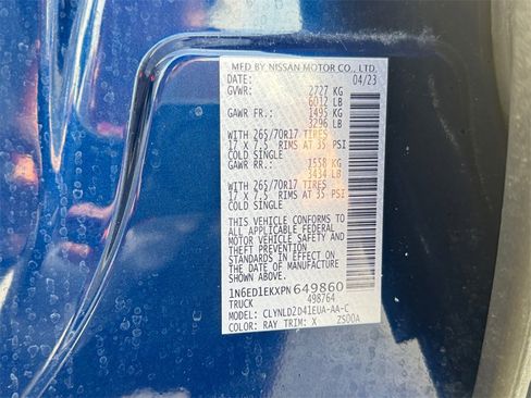 Used 2023 Nissan Frontier PRO-4X w/ Technology Package image 30