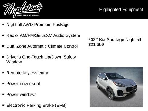 Used 2022 Kia Sportage Nightfall Edition w/ Nighfall AWD Premium Package image 4