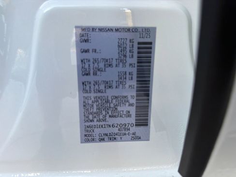 New 2026 Nissan Frontier PRO-4X w/ Pro Premium Package image 33