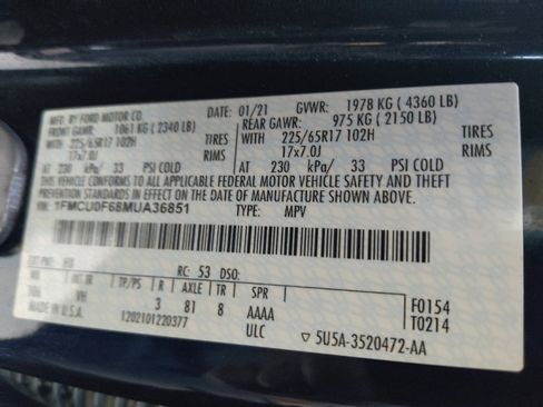 Used 2021 Ford Escape S FWD image 33