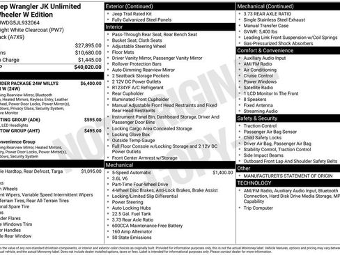 Used 2018 Jeep Wrangler Unlimited Willys Wheeler image 31