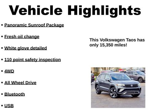 Used 2024 Volkswagen Taos SE w/ Panoramic Sunroof Package image 40