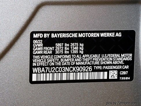 Certified 2022 BMW 750i xDrive w/ Executive Package AWD/4WD image 42