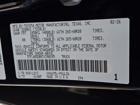 Certified 2026 Toyota Tundra Limited AWD/4WD image 24