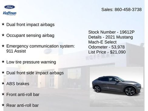 Used 2021 Ford Mustang Mach-E Select w/ Comfort/Appearance Package AWD/4WD image 25