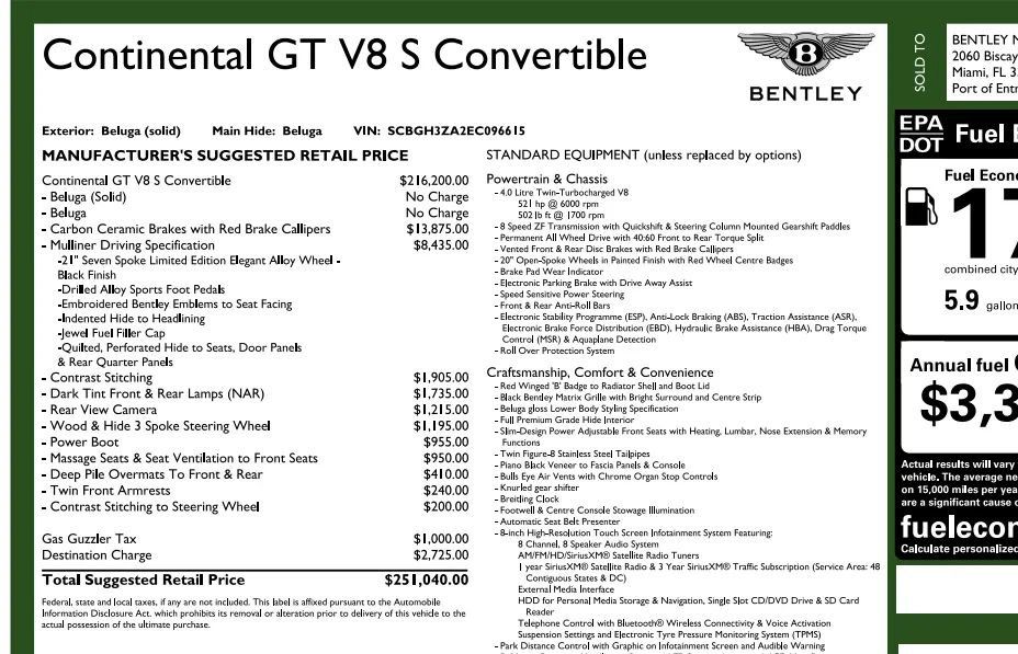 Used 2014 Bentley Continental GT V8 S AWD/4WD image 7