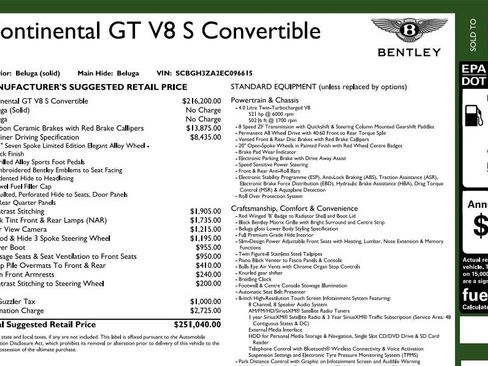 Used 2014 Bentley Continental GT V8 S AWD/4WD image 7