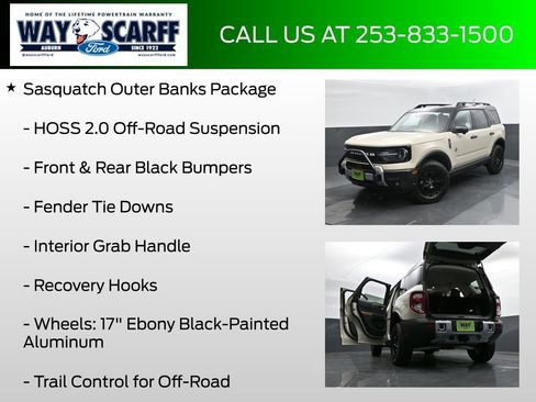 New 2025 Ford Bronco Sport Outer Banks w/ Sasquatch Outer Banks Package image 12
