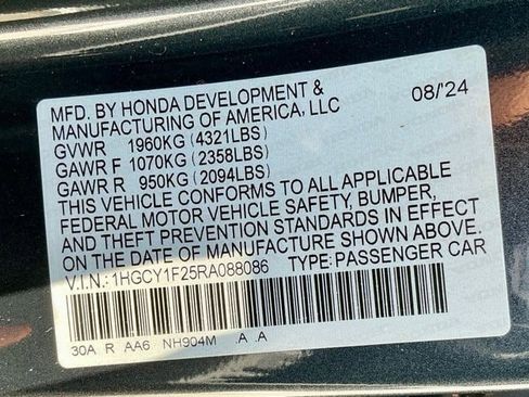 Certified 2024 Honda Accord LX image 25