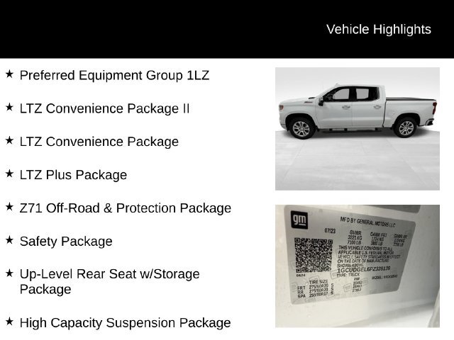 Certified 2023 Chevrolet Silverado 1500 LTZ AWD/4WD image 27