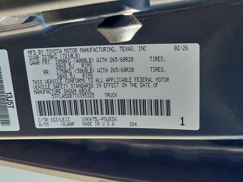New 2026 Toyota Tundra SR5 AWD/4WD image 29