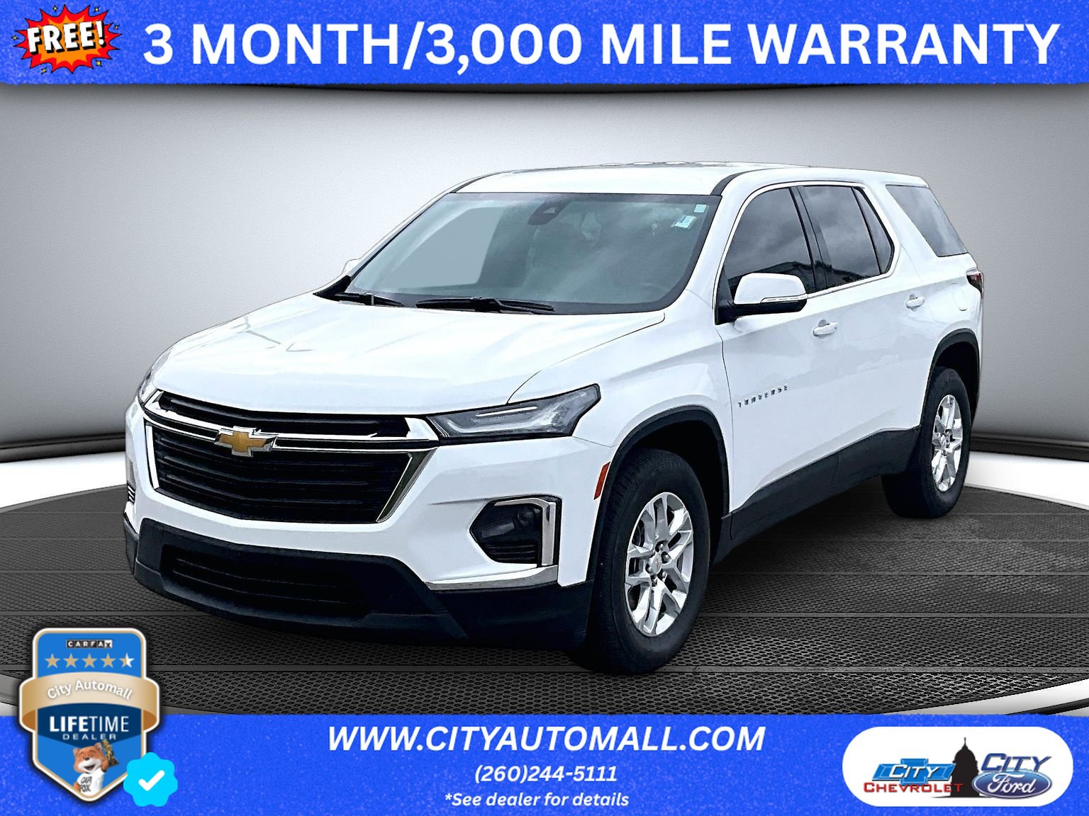 Used 2024 Chevrolet Traverse LS w/ Safety Package FWD image 1