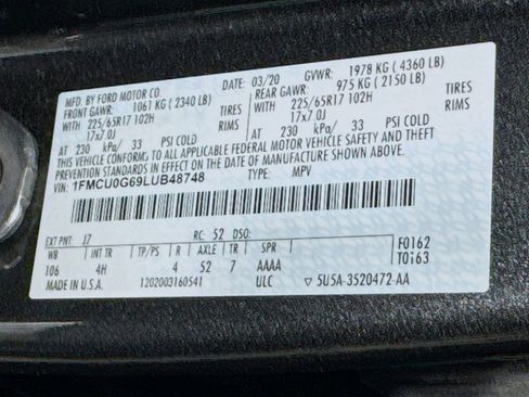 Used 2020 Ford Escape SE image 38