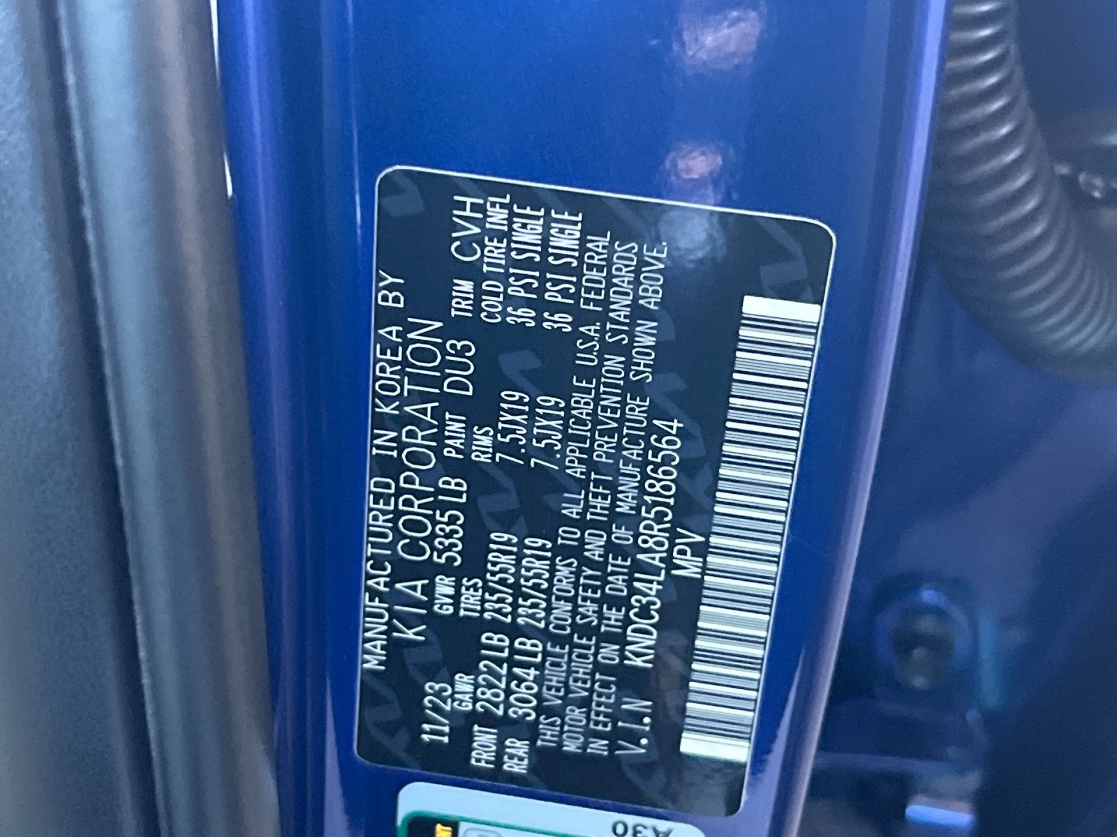 Certified 2024 Kia EV6 Wind RWD image 28
