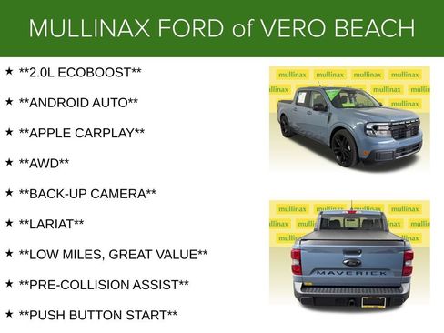Used 2024 Ford Maverick Lariat w/ Black Appearance Package AWD/4WD image 11