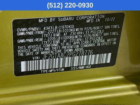 Certified 2023 Subaru Crosstrek 2.0i image 39