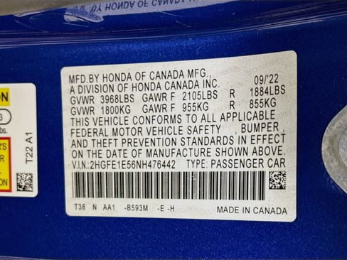 Used 2022 Honda Civic Si image 40