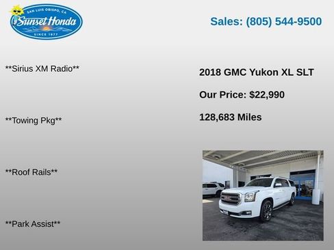 Used 2018 GMC Yukon XL SLT w/ Open Road Package AWD/4WD image 7