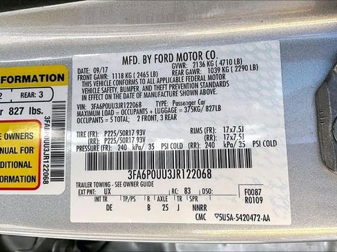 Used 2018 Ford Fusion S image 16