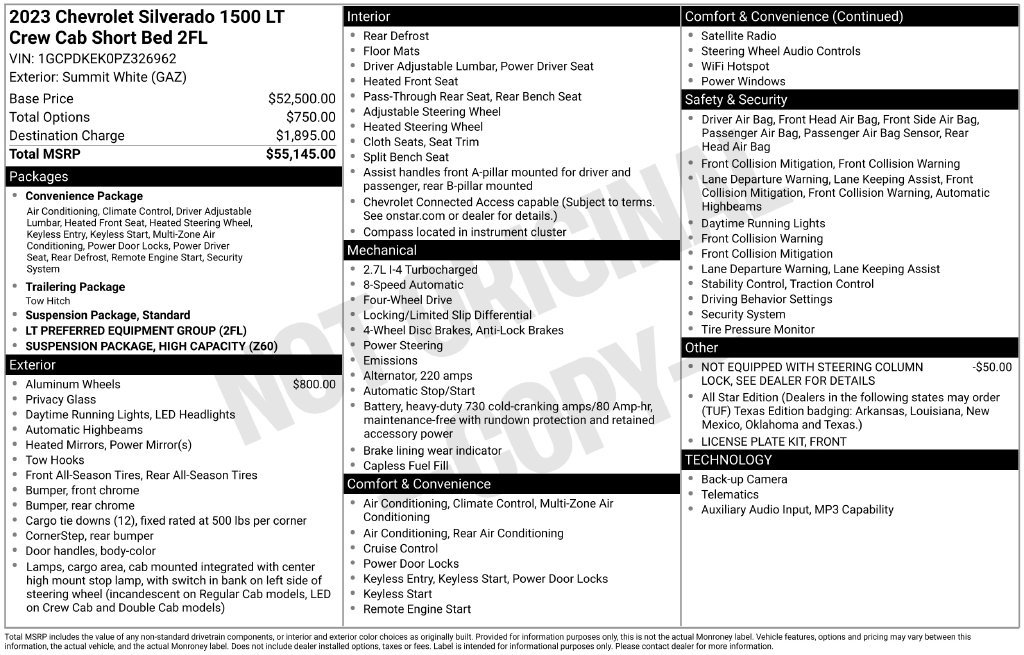 Used 2023 Chevrolet Silverado 1500 LT AWD/4WD image 8