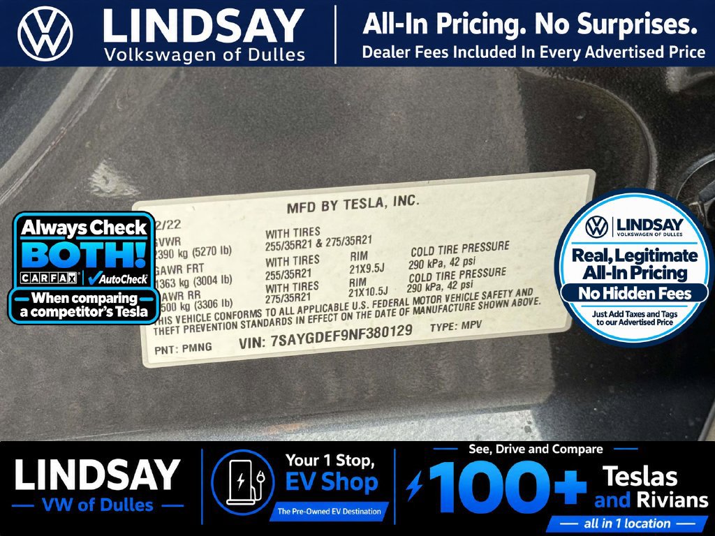 Used 2022 Tesla Model Y Performance AWD/4WD image 30