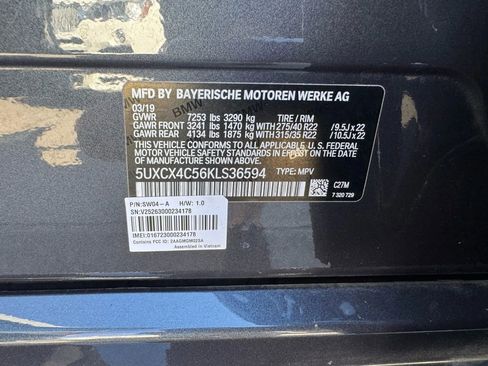 Used 2019 BMW X7 xDrive50i w/ M Sport Package image 51