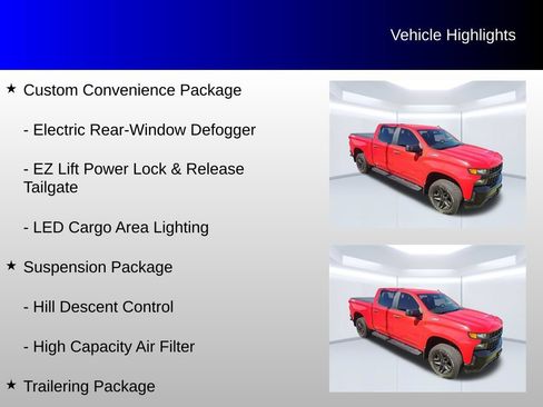 Used 2019 Chevrolet Silverado 1500 Custom Trail Boss w/ Custom Convenience Package AWD/4WD image 20