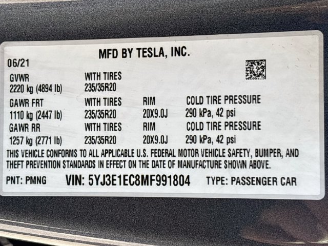 Used 2021 Tesla Model 3 Performance AWD/4WD image 33
