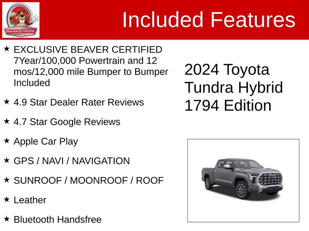 Used 2024 Toyota Tundra 1794 Edition AWD/4WD image 4